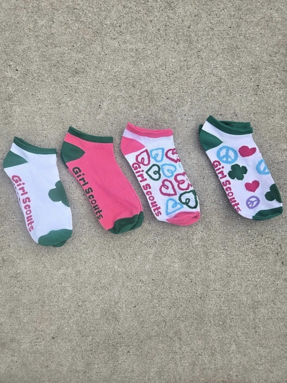 Girl Scouts Girls Ankle Socks 4-Pair Set